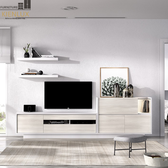 Mẫu Kệ Tivi Phòng Khách Gỗ Công Nghiệp-KTVKL007