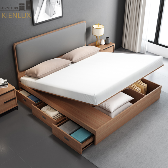 Giường Ngủ Đẹp Hiện Đại Bằng Gỗ Sang Trọng-GNKL009