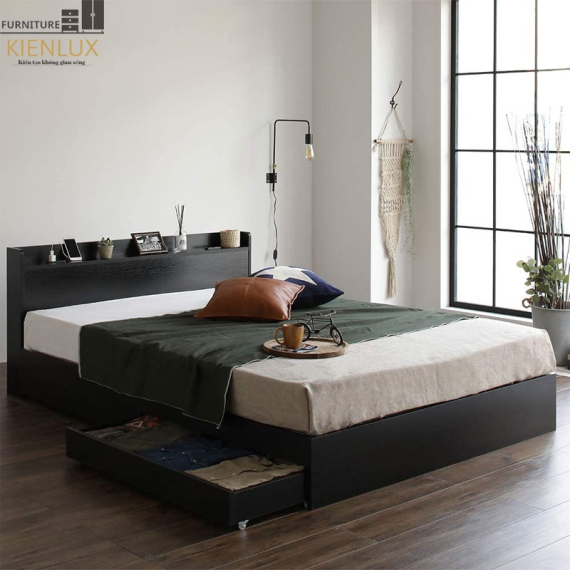 Giường Ngủ Hiện Đại Gỗ Công Nghiệp Dành Cho Gia Đình GNKL-021