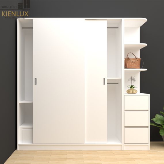 Tủ Quần Áo Cửa Lùa 2 Cánh TAKL-024