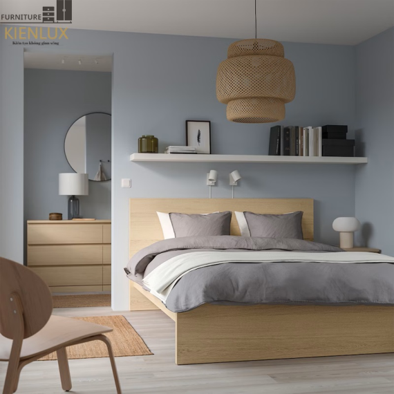 Giường Ngủ Đẹp Gia Đình Hiện Đại GNKL-024