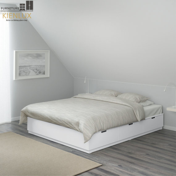 Giường Ngủ Gỗ Công Nghiệp Thiết Kế Sang Trọng-GNKL012