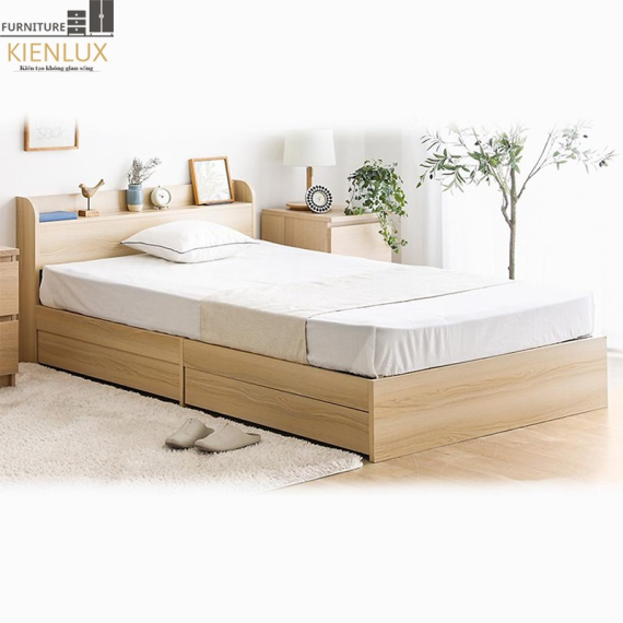 Giường Ngủ Chất Liệu Gỗ Công Nghiệp Hiện Đại GNKL-014