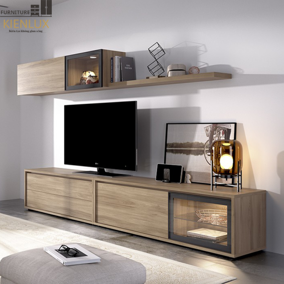 Mẫu Kệ Tivi Phòng Khách Gỗ Công Nghiệp-KTVKL011