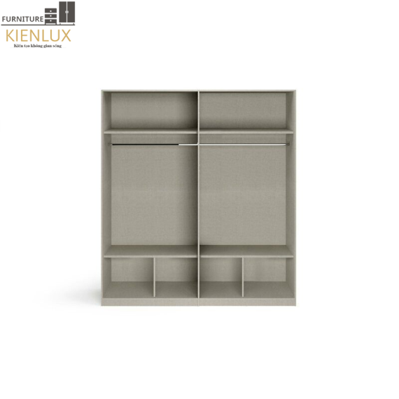 Tủ Quần Áo Gỗ Gia Đình 4 Cánh Có Gương-TAKL017