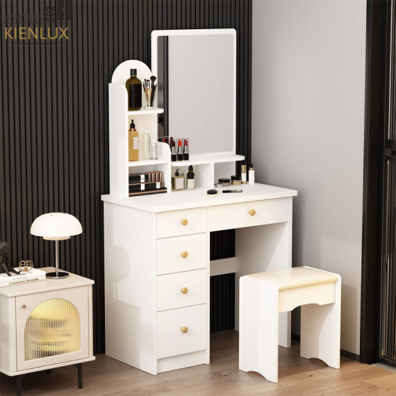 Bàn Trang Điểm Đẹp Gỗ Công Nghiệp MDF-BPKL004