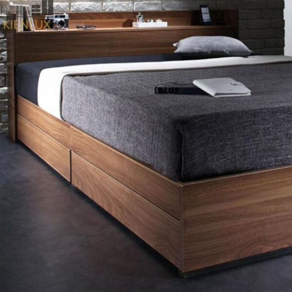 Giường Ngủ Đẹp Gỗ Công Nghiệp MDF Sang Trọng GNKL-017