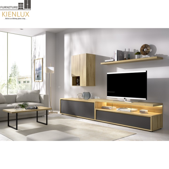 Mẫu Kệ Tivi Phòng Khách Gỗ Công Nghiệp-KTVKL001