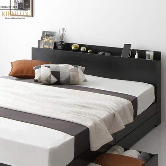 Giường Ngủ Đẹp Gỗ Công Nghiệp MDF Sang Trọng GNKL-018