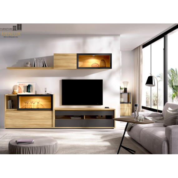 Mẫu Kệ Tivi Phòng Khách Gỗ Công Nghiệp-KTVKL003