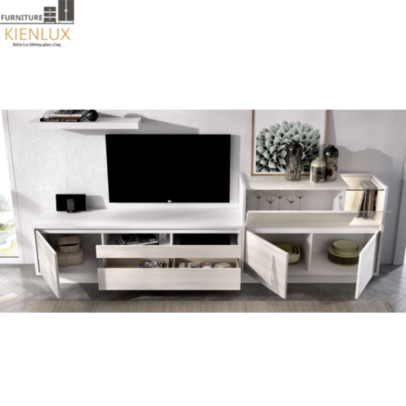 Mẫu Kệ Tivi Phòng Khách Gỗ Công Nghiệp-KTVKL007