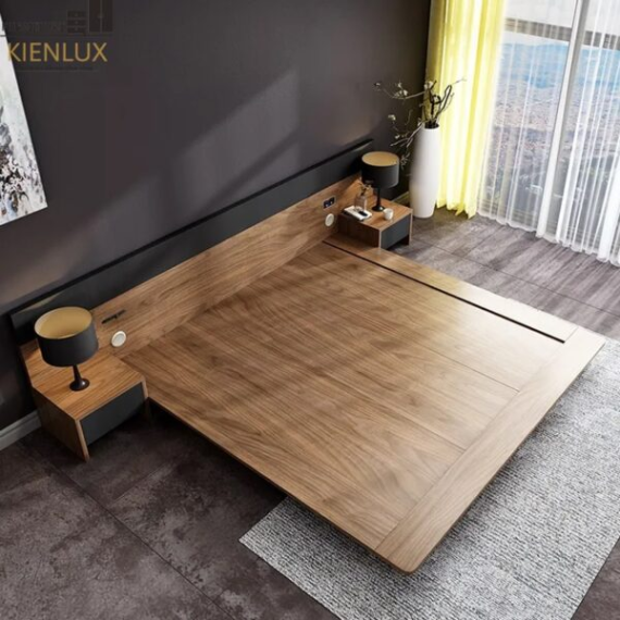 Giường Ngủ Đẹp Gia Đình Hiện Đại GNKL-025