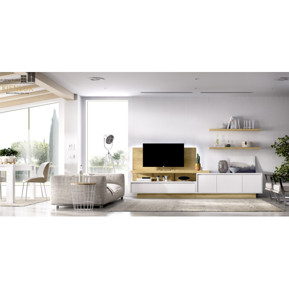 Mẫu Kệ Tivi Phòng Khách Gỗ Công Nghiệp-KTVKL006