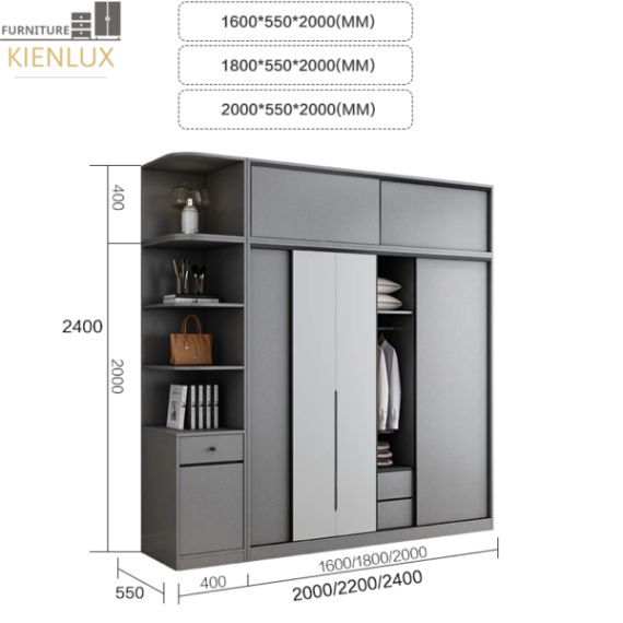 Tủ Quần Áo Gia Đình – TAKL03