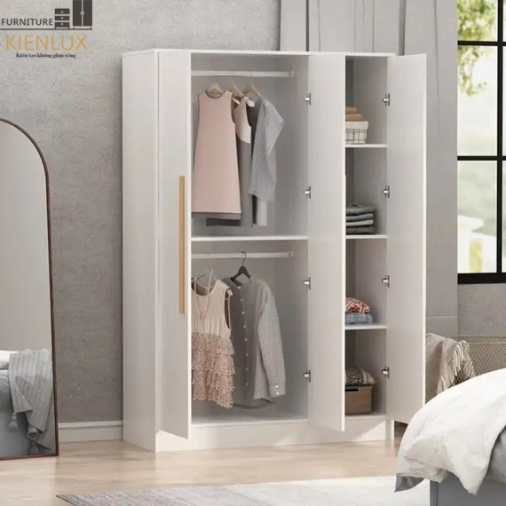 Tủ Quần Áo 3 Cánh Gỗ Công Nghiệp -KL041