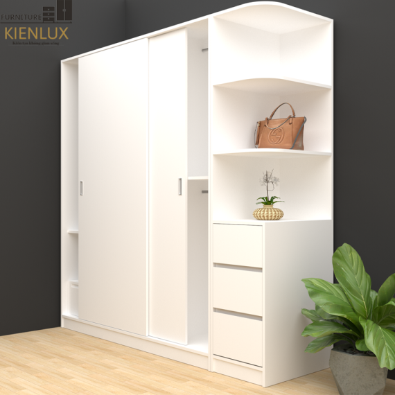 Tủ Quần Áo Cửa Lùa 2 Cánh TAKL-024