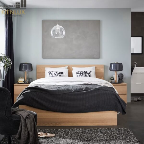 Giường Ngủ Đẹp Gia Đình Hiện Đại GNKL-024