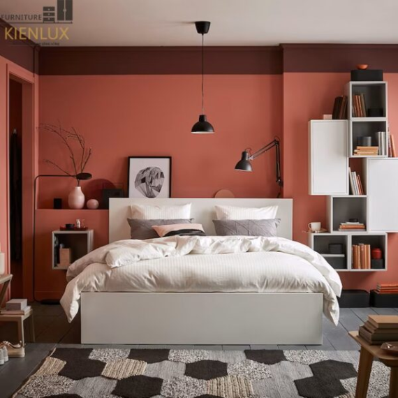 Giường Ngủ Thiết Kế Hiện Đại Chất Liệu Gỗ Công Nghiệp GNKL-026