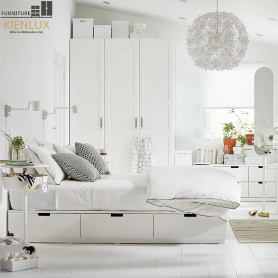 Giường Ngủ Gỗ Công Nghiệp Thiết Kế Sang Trọng-GNKL012