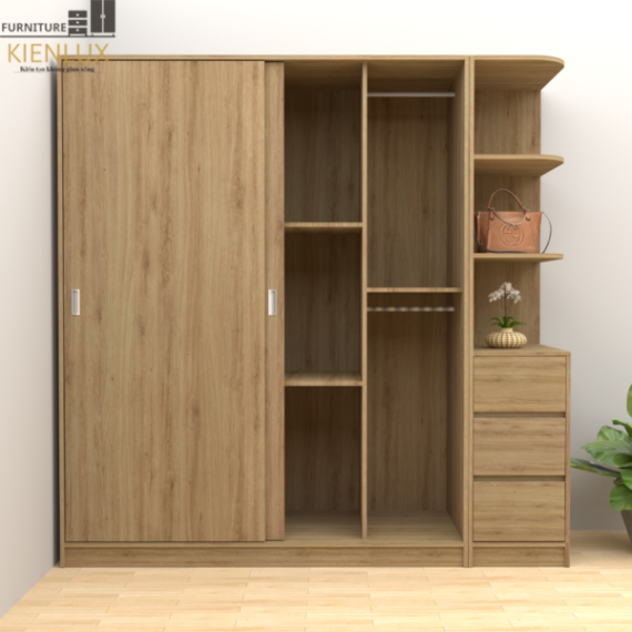 Tủ Quần Áo Cửa Lùa 2 Cánh TAKL-022