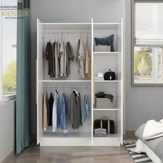 Tủ Quần Áo 3 Cánh Gỗ Công Nghiệp -KL041