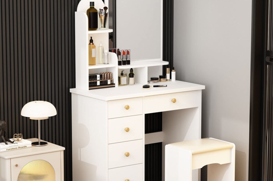 Bàn Trang Điểm Đẹp Gỗ Công Nghiệp MDF-BPKL004