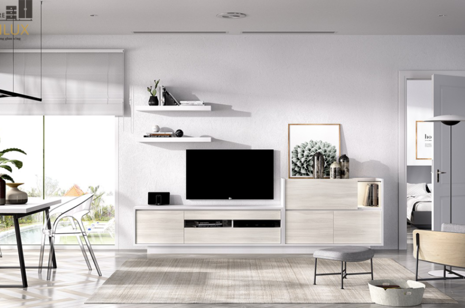 Mẫu Kệ Tivi Phòng Khách Gỗ Công Nghiệp-KTVKL007