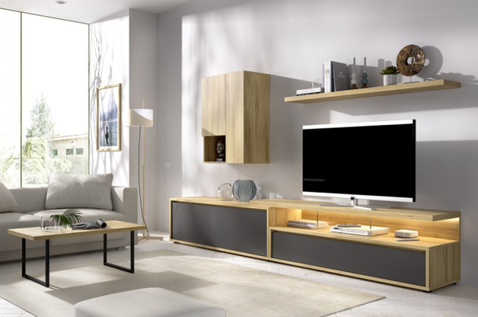 Mẫu Kệ Tivi Phòng Khách Gỗ Công Nghiệp-KTVKL001