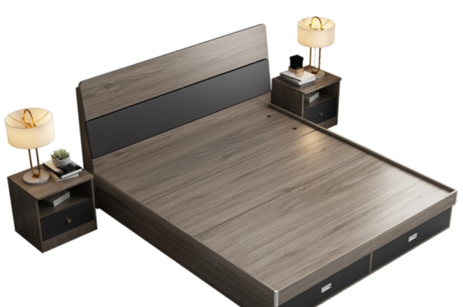 Giường Ngủ Gỗ Công Nghiệp GNKL-001