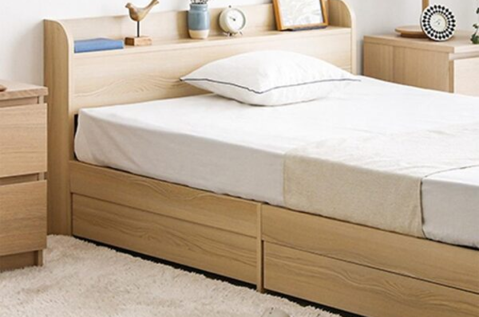 Giường Ngủ Chất Liệu Gỗ Công Nghiệp Hiện Đại GNKL-014