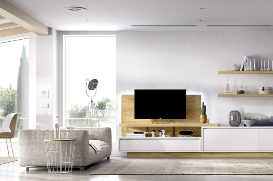 Mẫu Kệ Tivi Phòng Khách Gỗ Công Nghiệp-KTVKL006