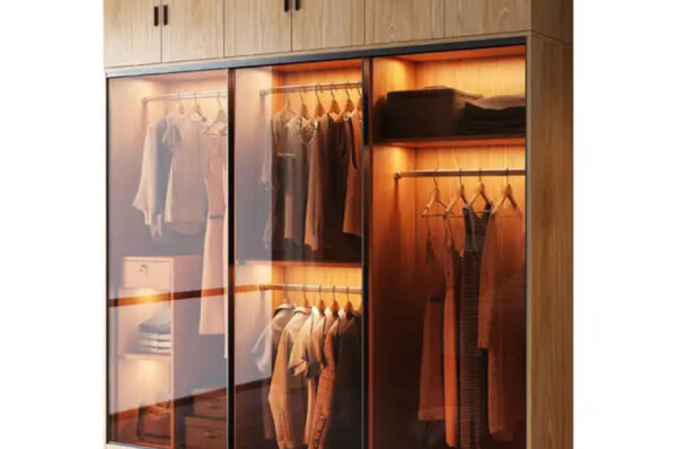 Tủ Quần Áo Cửa Lùa Cánh Kính Cao Cấp- KL005