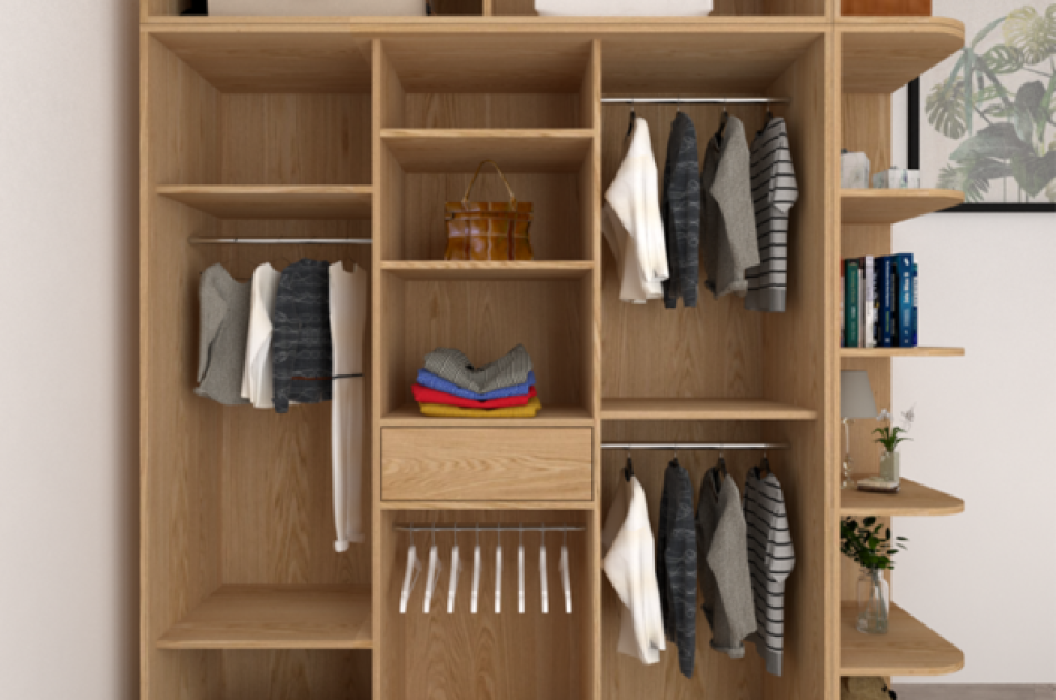 Tủ Quần Áo Gỗ – TAKL13