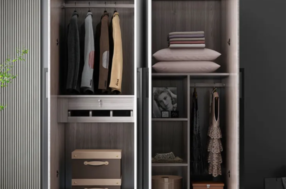 Tủ quần áo gia đình 4 cửa gỗ MDF TAKL-028