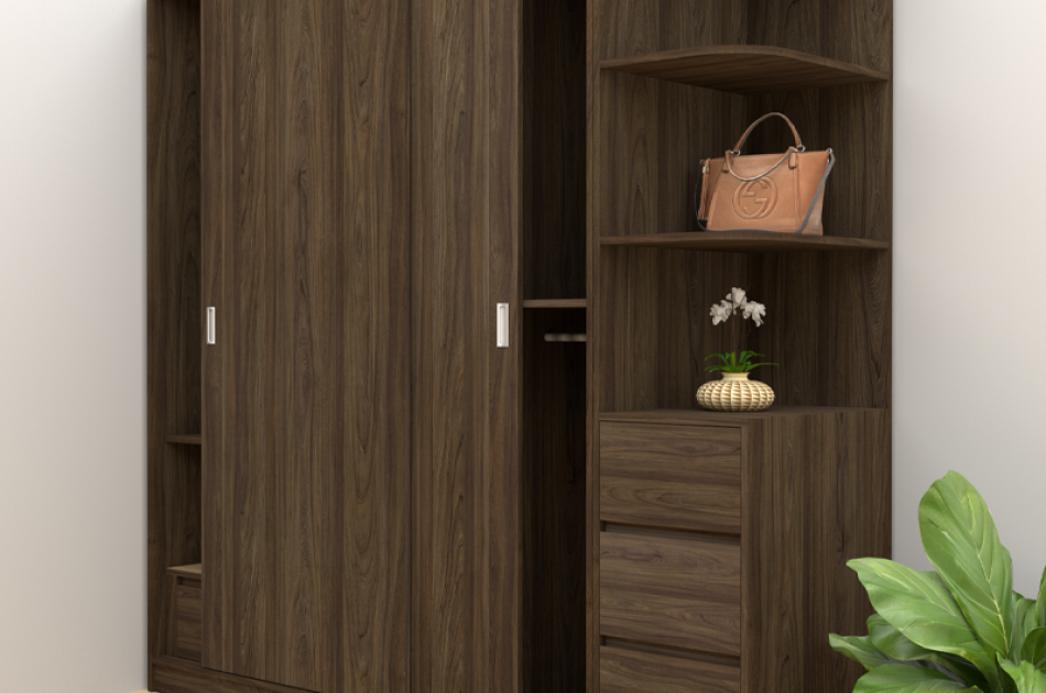 Tủ Quần Áo Cửa Lùa 2 Cánh TAKL-023