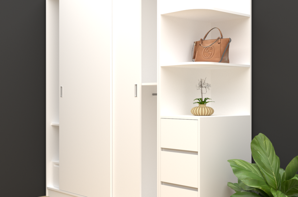 Tủ Quần Áo Cửa Lùa 2 Cánh TAKL-024