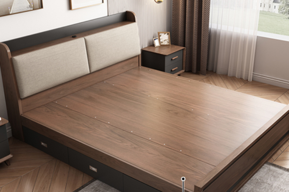 Giường Ngủ Gỗ Công Nghiệp GNKL-002