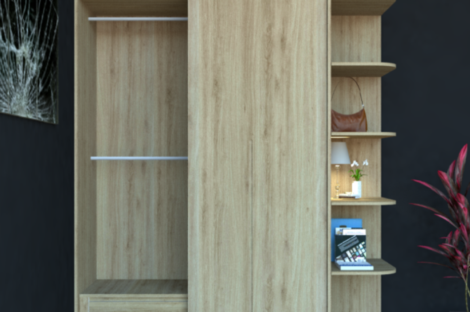 Tủ Quần Áo Cửa Lùa Thiết Kế Hiện Đại TAKL-028