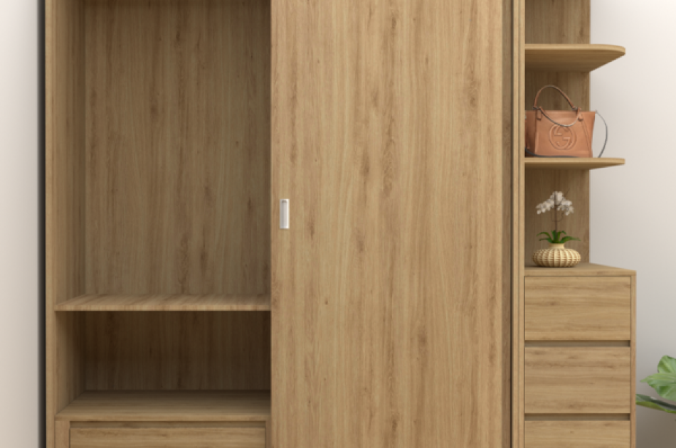 Tủ Quần Áo Cửa Lùa 2 Cánh TAKL-022