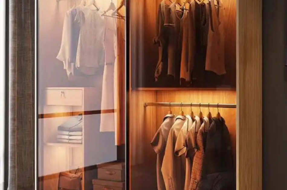 Tủ Quần Áo Cửa Lùa Cánh Kính Cao Cấp- KL005